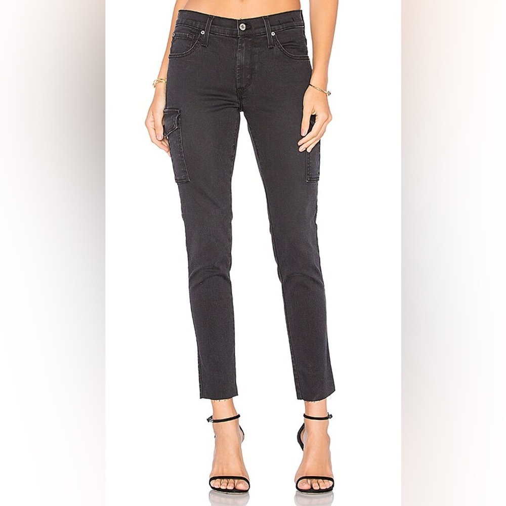 📼 🖲️ NWT -  OUT OF STOCK - James Twiggy ankle cargo black jeans size 25